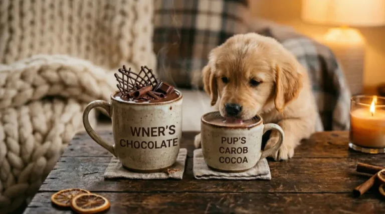 Dog-Friendly Hot Chocolate (Carob-Based!)