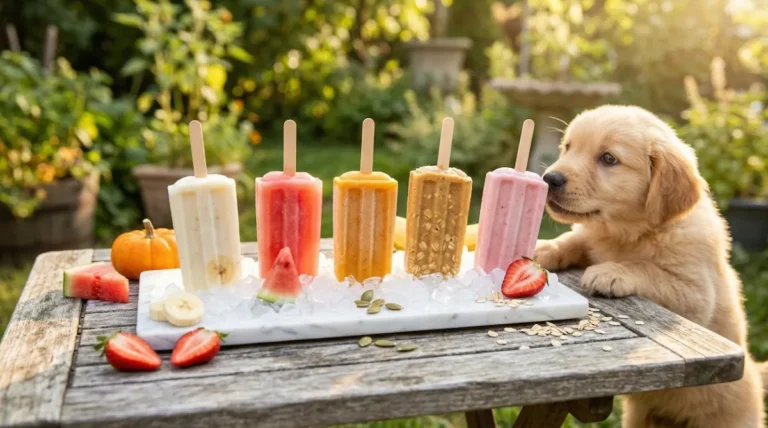 Puppy Popsicles Frozen Dog Treats: 5 Recipes So Good You’ll Want to Steal a Bite