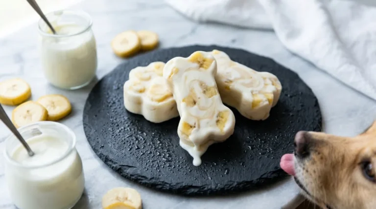 Yogurt Banana Dog Treats: 3-Ingredient Frozen Probiotic Snacks for Dogs