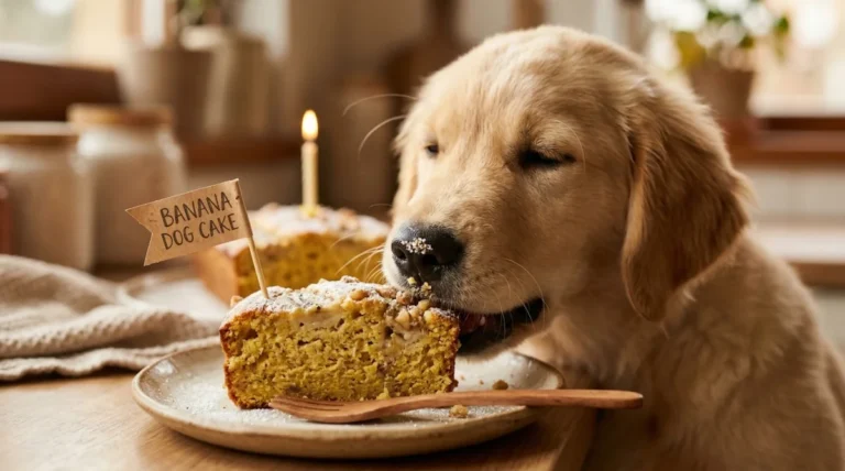Dog Cake Banana Recipe (Healthy, No Sugar & Ready in 30 Minutes!)