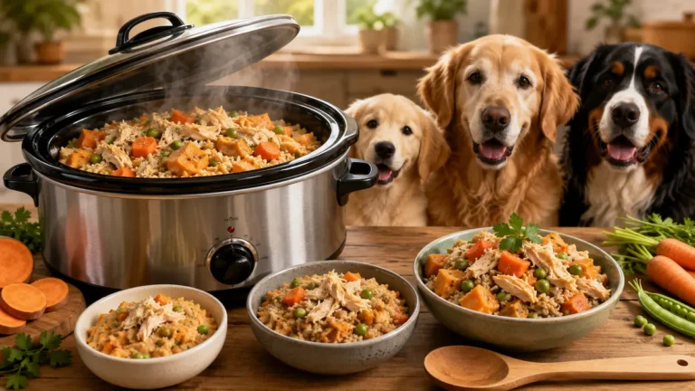 10 Slow Cooker Dog Food Recipes for Puppies, Seniors & Large Dogs (Easy Meal Prep!)
