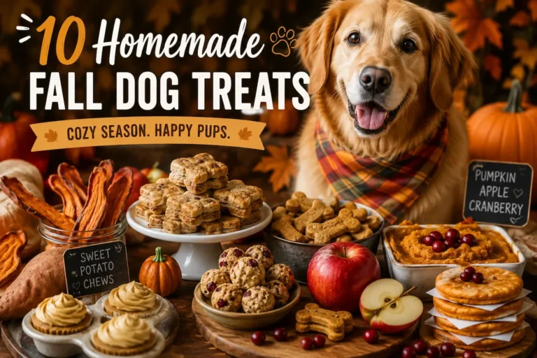 10 Easy Fall Dog Treats with Pumpkin, Apple & Sweet Potato