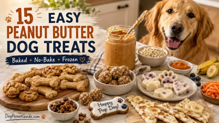 15 Easy Peanut Butter Dog Treats: Baked, No-Bake & Frozen