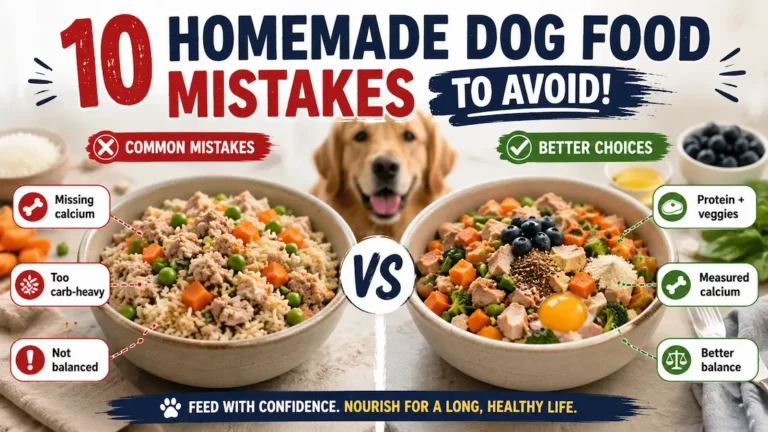 Top 10 Mistakes in Homemade Dog Food (+ How to Fix Them)