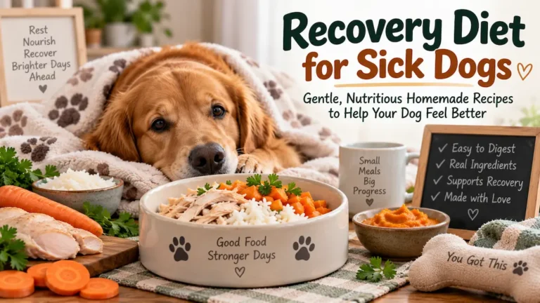Recovery Diet for Sick Dogs: 2 Gentle Homemade Recipes to Help Them Eat Again